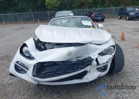 2017 Fiat 124 Spider Lusso from USA, damaged, VIN JC1NFAEK5H0125878